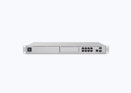UniFi OS Console: Dream Machine Special Edition, 8 puertos LAN RJ45 con POE, 1 LAN SFP+, 1 WAN 2.5G RJ45 y 1 WAN SFP+, 128 GB de memoria interna. Todas las aplicaciones UniFi integradas