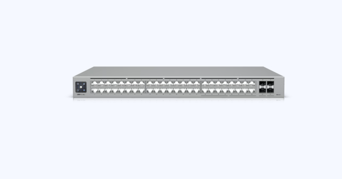 UniFi Switch Pro Max 48 – Switch Capa 3 con 48 Puertos (16 × 2.5 GbE y 32 × 1 GbE), 4 Puertos SFP+ 10G y Pantalla Informativa Integrada